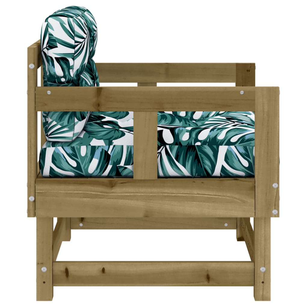 Gartenstühle mit Kissen 2 Stk. Kiefernholz Imprägniert kaufen 5
