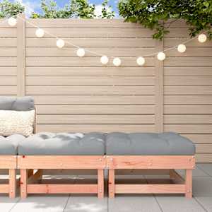 Vrtni stolček za noge z blazino 2 kosa trden les douglas