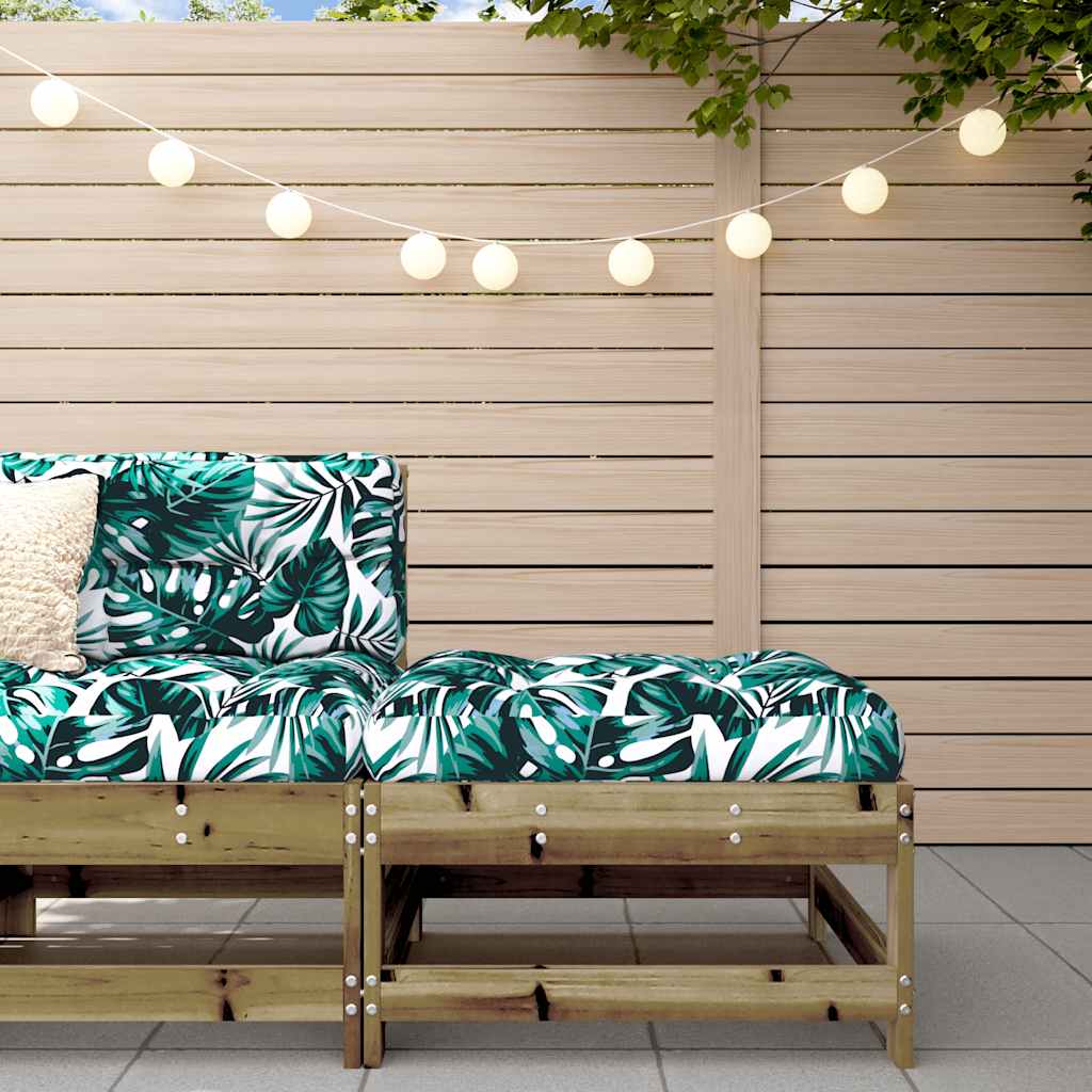 Thumbnail - vidaXL Gartenhocker mit Kissen Kiefernholz Imprägniert