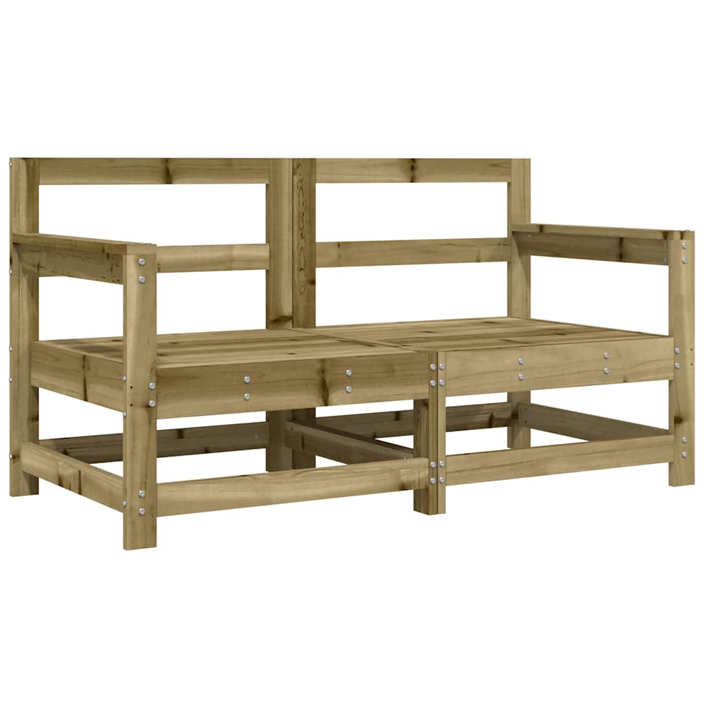 vidaXL Tuinstoelen 2 st met kussens geïmpregneerd grenenhout afbeelding