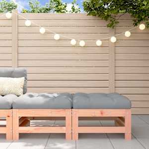 Vrtni stolček za noge z blazino 2 kosa trden les douglas