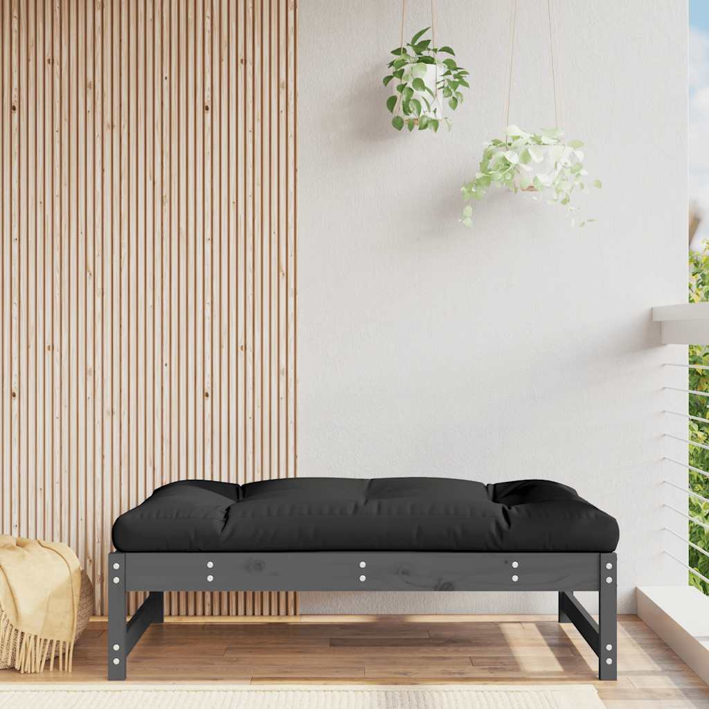 vidaXL Ulkorahi harmaa 120x80 cm täysi mänty