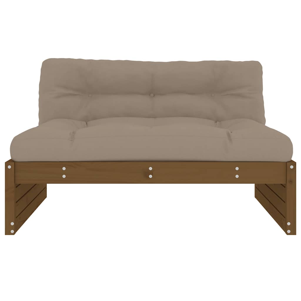 vidaXL Keskisohva hunajanruskea 120x80 cm täysi mänty