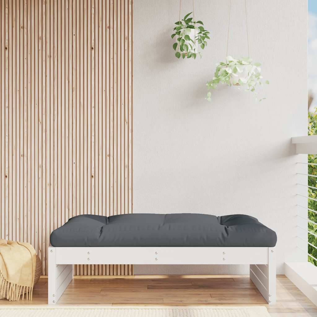 vidaXL Ulkorahi valkoinen 120x80 cm täysi mänty