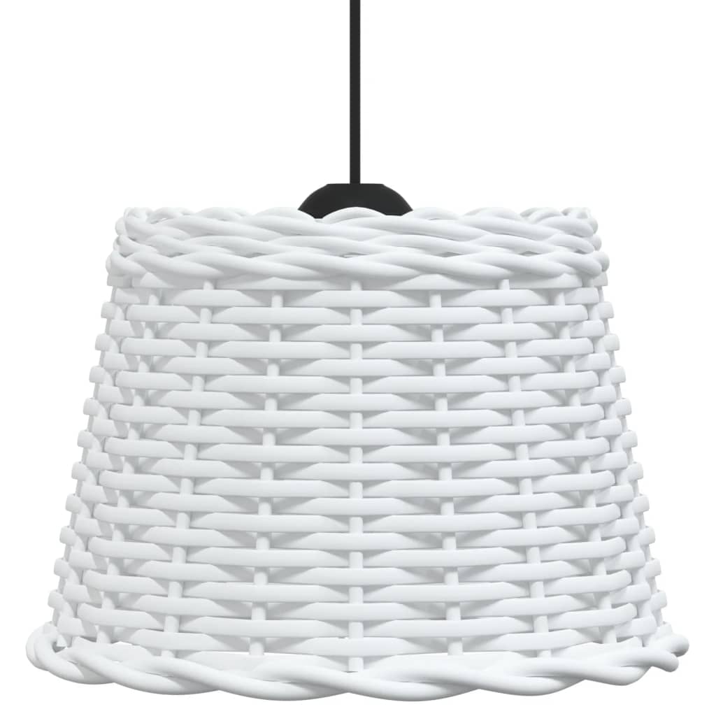Fehér fonott mennyezeti lámpaernyő Ø30 x 20 cm 