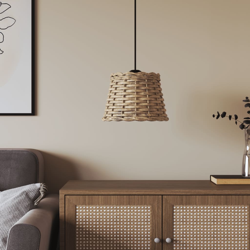 Sjenilo za stropnu svjetiljku smeđe Ø20×15 cm od pruća Abažuri za svjetiljke Naručite namještaj na deko.hr