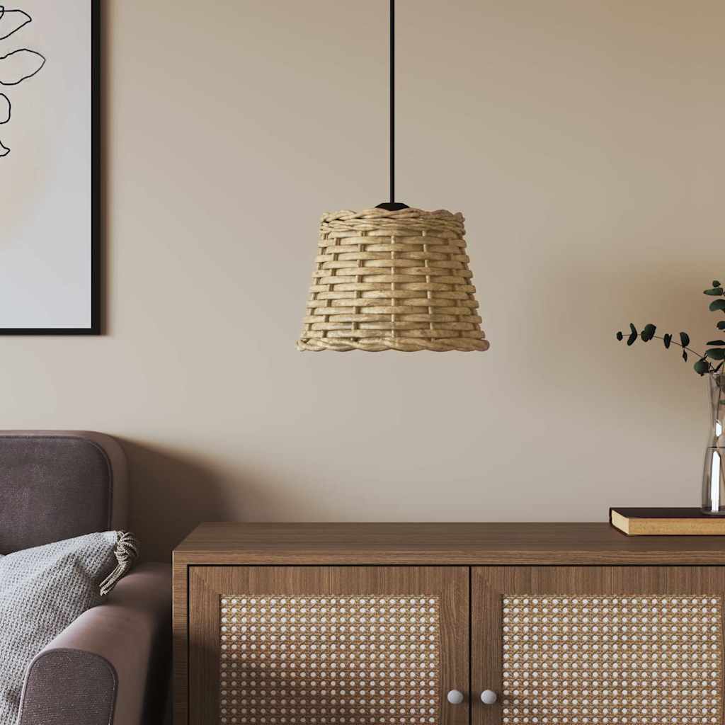 vidaXL Abajur lustra, maro, O20x15 cm, rachita