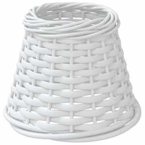 vidaXL lambivari valge &Oslash;15x12 cm punutud