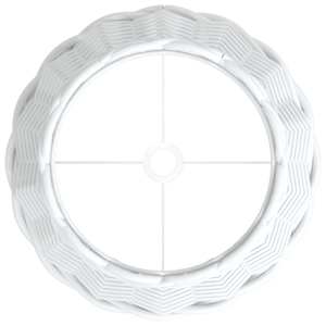Stínidlo lampy bílé Ø 20 x 15 cm proutěné - obrázek 5