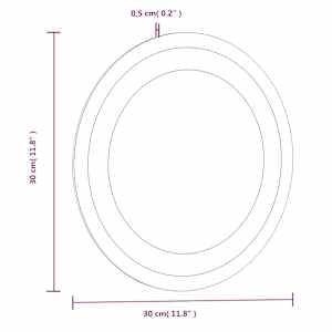 Koupelnové LED zrcadlo 30 cm kulaté - obrázek 12
