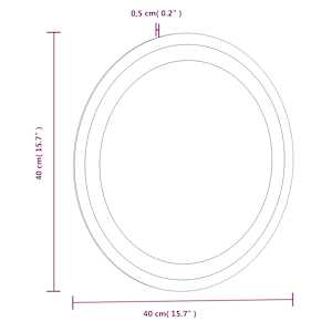 Koupelnové LED zrcadlo 40 cm kulaté - obrázek 12