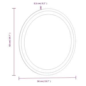 Koupelnové LED zrcadlo 50 cm kulaté - obrázek 12