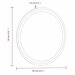 Koupelnové LED zrcadlo 60 cm kulaté - obrázek 11