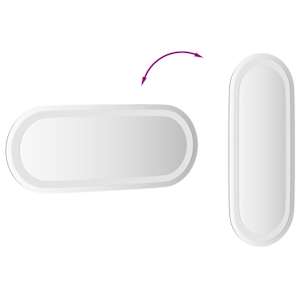 Koupelnové LED zrcadlo 50 x 20 cm oválné - obrázek 8
