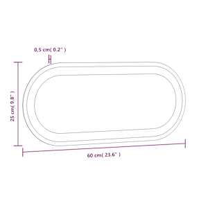 Koupelnové LED zrcadlo 60 x 25 cm oválné - obrázek 14