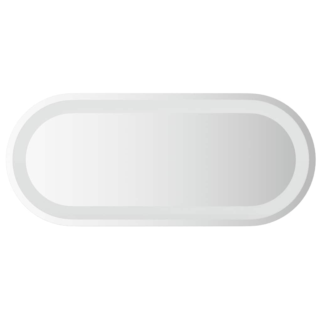 vidaXL LED kúpeľŠové zrkadlo 70x30 cm oválne