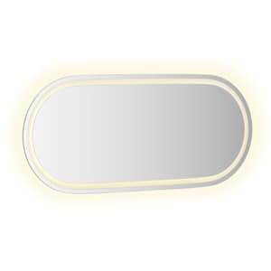 Koupelnové LED zrcadlo 100 x 45 cm oválné - obrázek 6