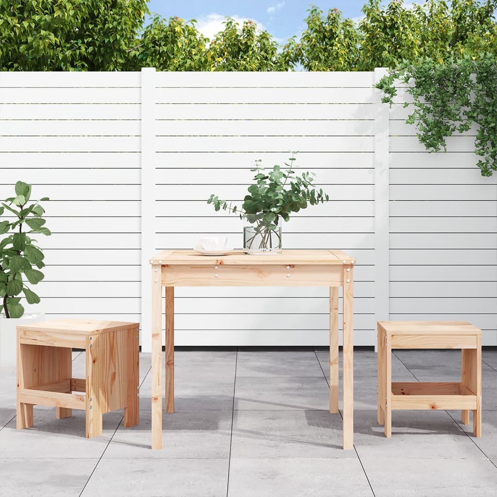 vidaXL 3-tlg. Garten-Bistro-Set Massivholz Kiefer