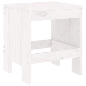3dílný zahradní bistro set bílý masivní borové dřevo - obrázek 4