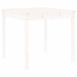 3dílný zahradní bistro set bílý masivní borové dřevo - obrázek 6