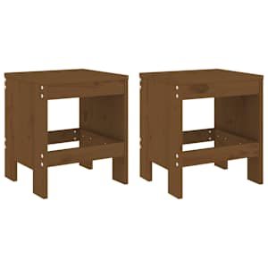 3dílný zahradní bistro set medově hnědý masivní borové dřevo - obrázek 3