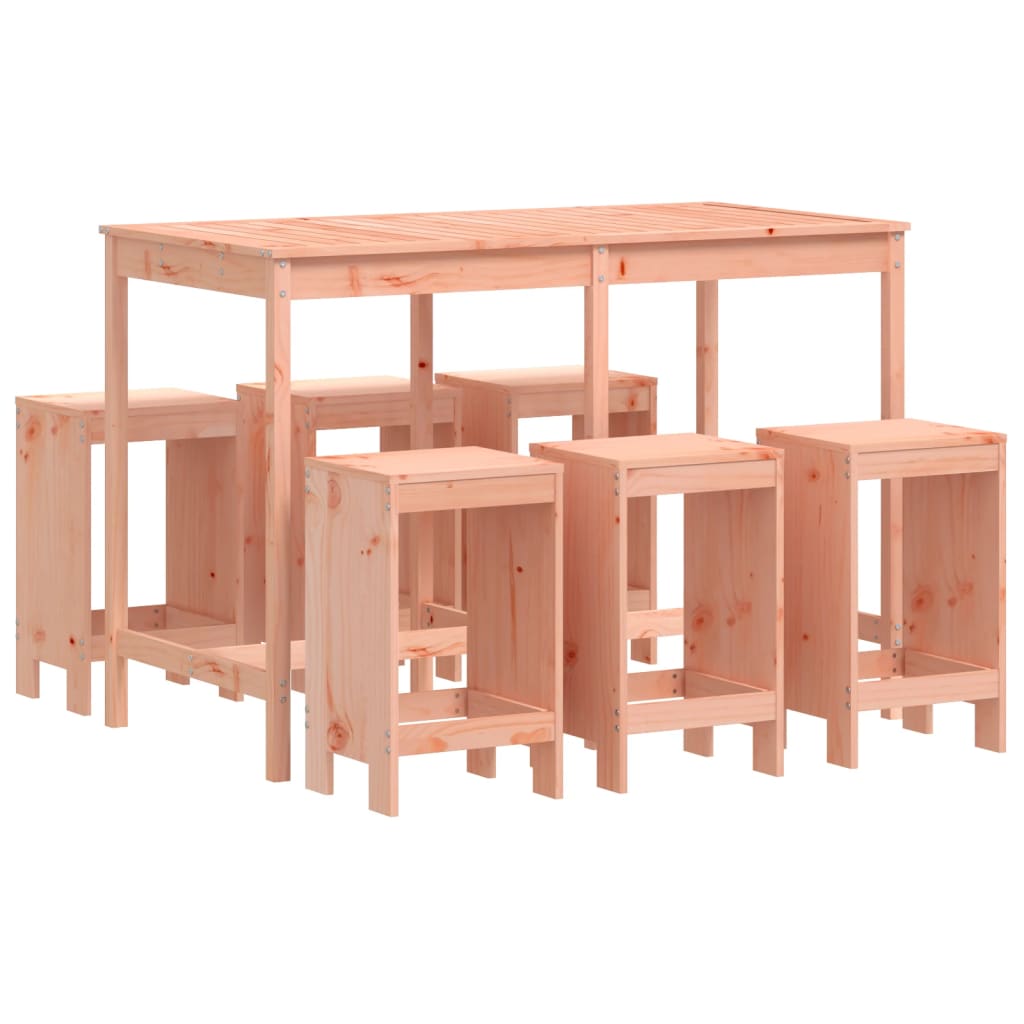 Thumbnail - vidaXL 7-tlg. Gartenbar-Set Massivholz Douglasie
