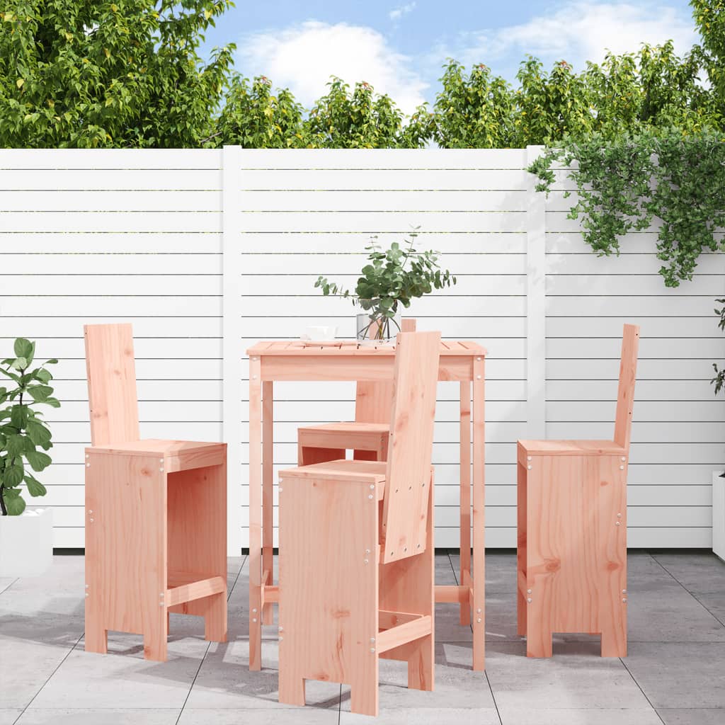 vidaXL 5-tlg. Gartenbar-Set Massivholz Douglasie