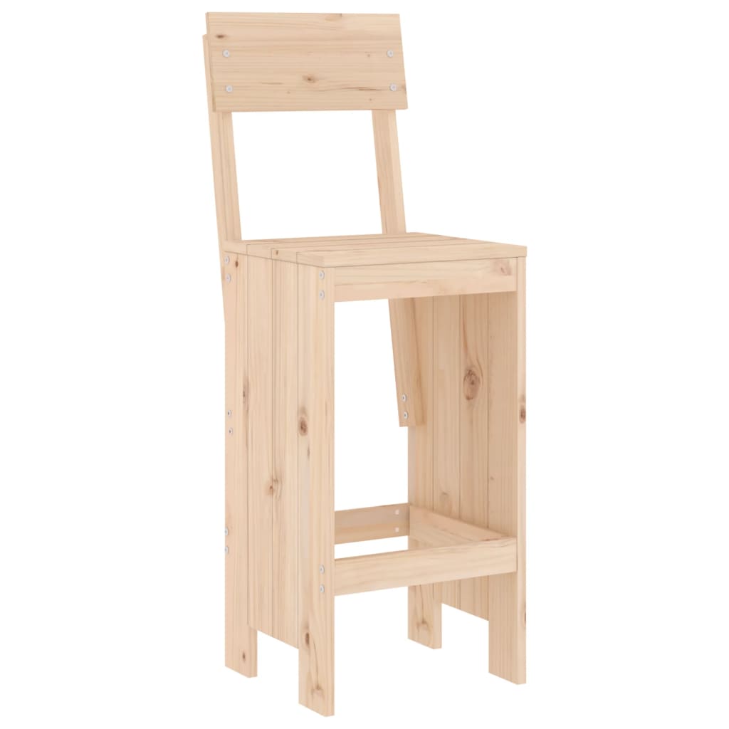 Set de Mesa y Taburetes Altos Jardín Asientos Muebles Exterior Madera vidaXL - Imagen 50 de 66