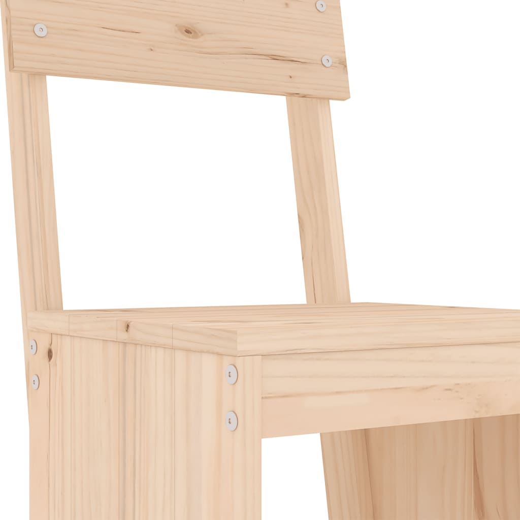 Set de Mesa y Taburetes Altos Jardín Asientos Muebles Exterior Madera vidaXL - Imagen 51 de 66