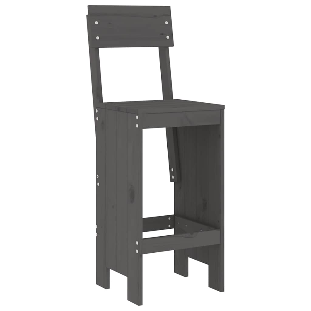 Set de Mesa y Taburetes Altos Jardín Asientos Muebles Exterior Madera vidaXL - Imagen 30 de 66