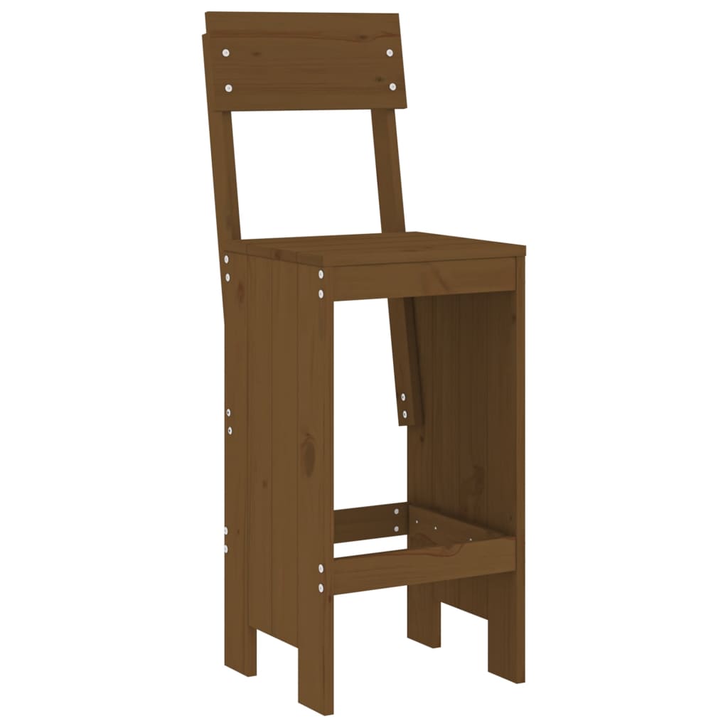 Set de Mesa y Taburetes Altos Jardín Asientos Muebles Exterior Madera vidaXL - Imagen 40 de 66