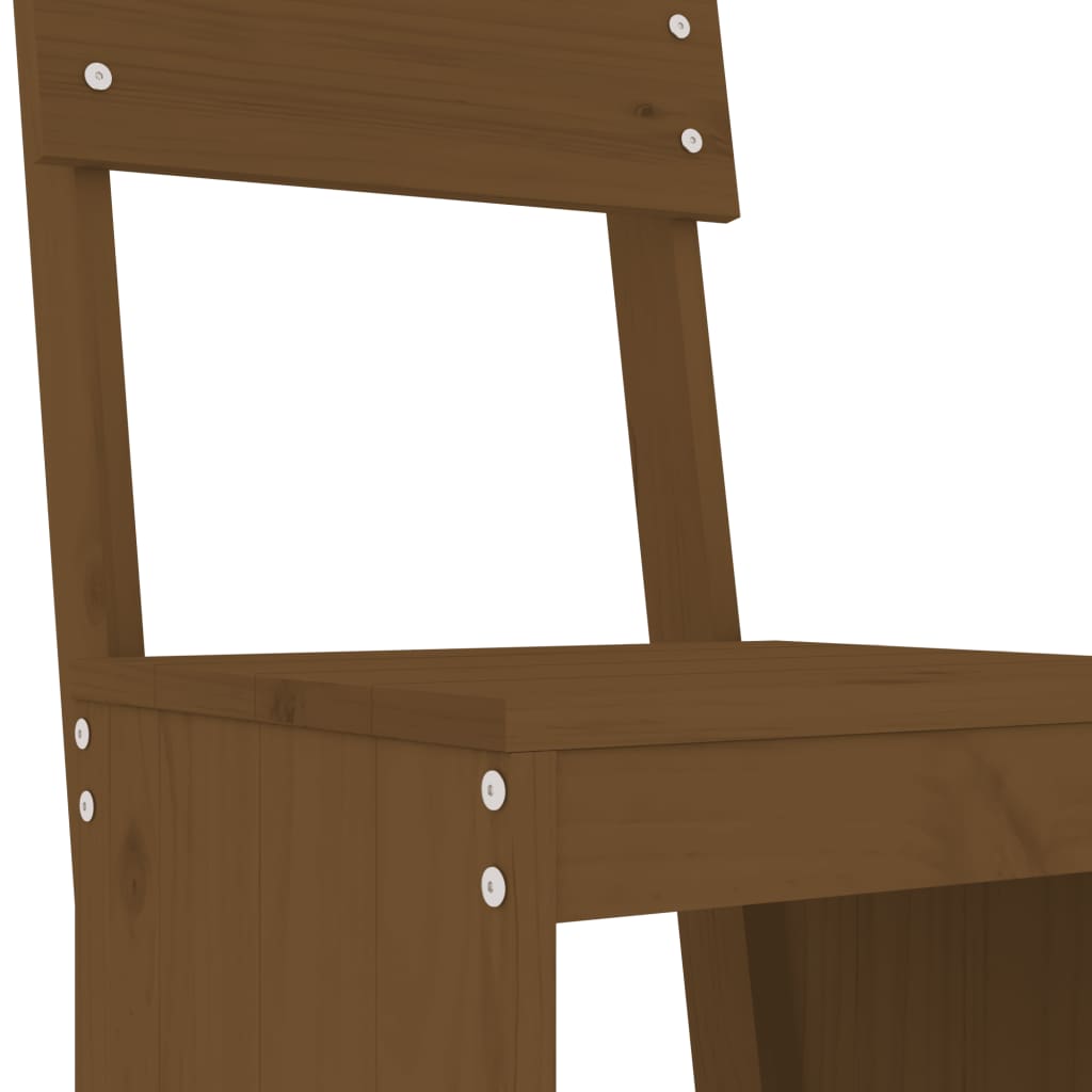Set de Mesa y Taburetes Altos Jardín Asientos Muebles Exterior Madera vidaXL - Imagen 41 de 66