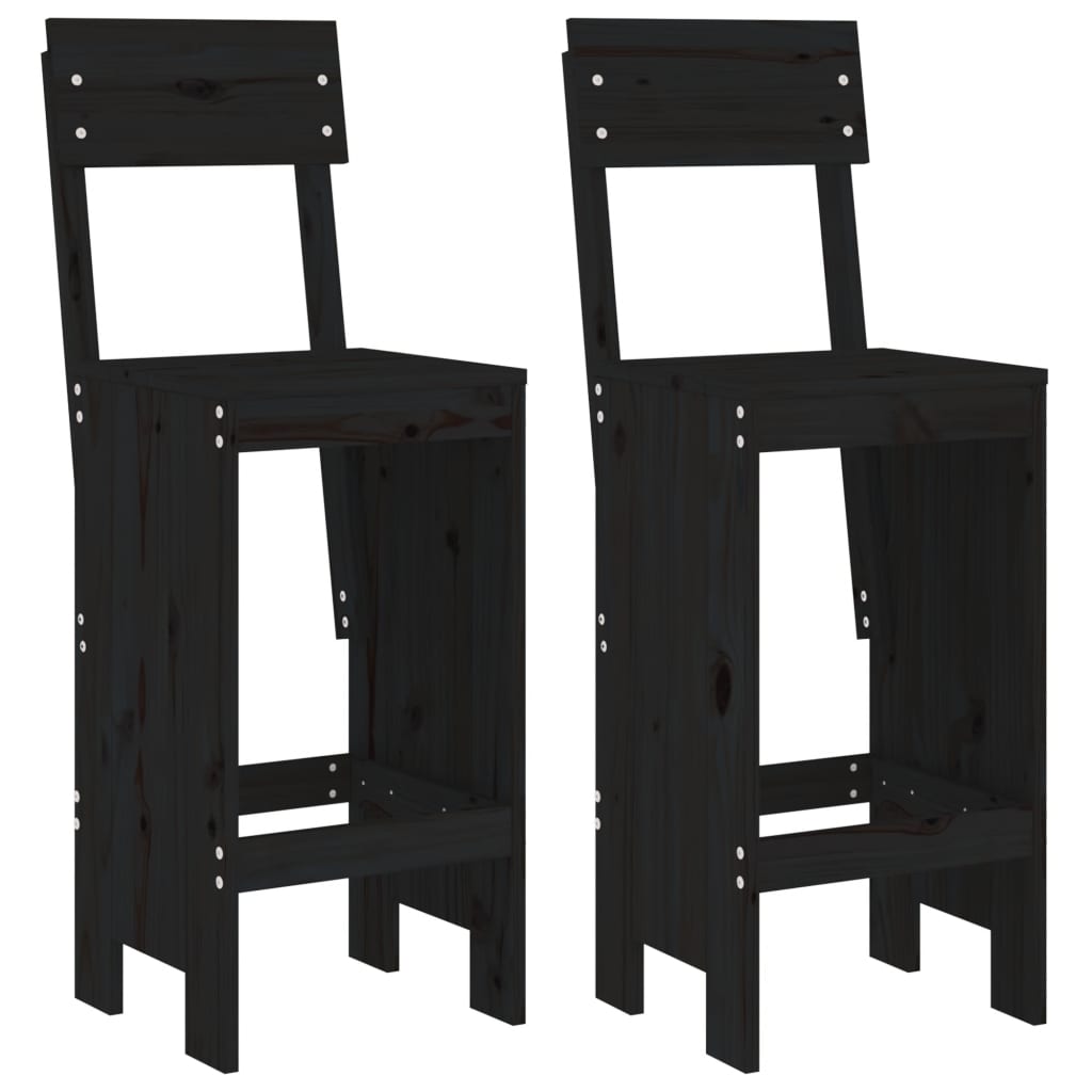 Set de Mesa y Taburetes Altos Jardín Asientos Muebles Exterior Madera vidaXL - Imagen 59 de 66