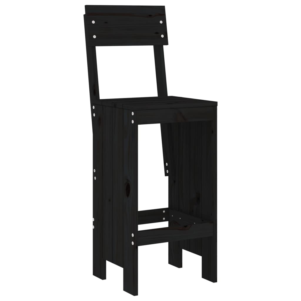 Set de Mesa y Taburetes Altos Jardín Asientos Muebles Exterior Madera vidaXL - Imagen 60 de 66