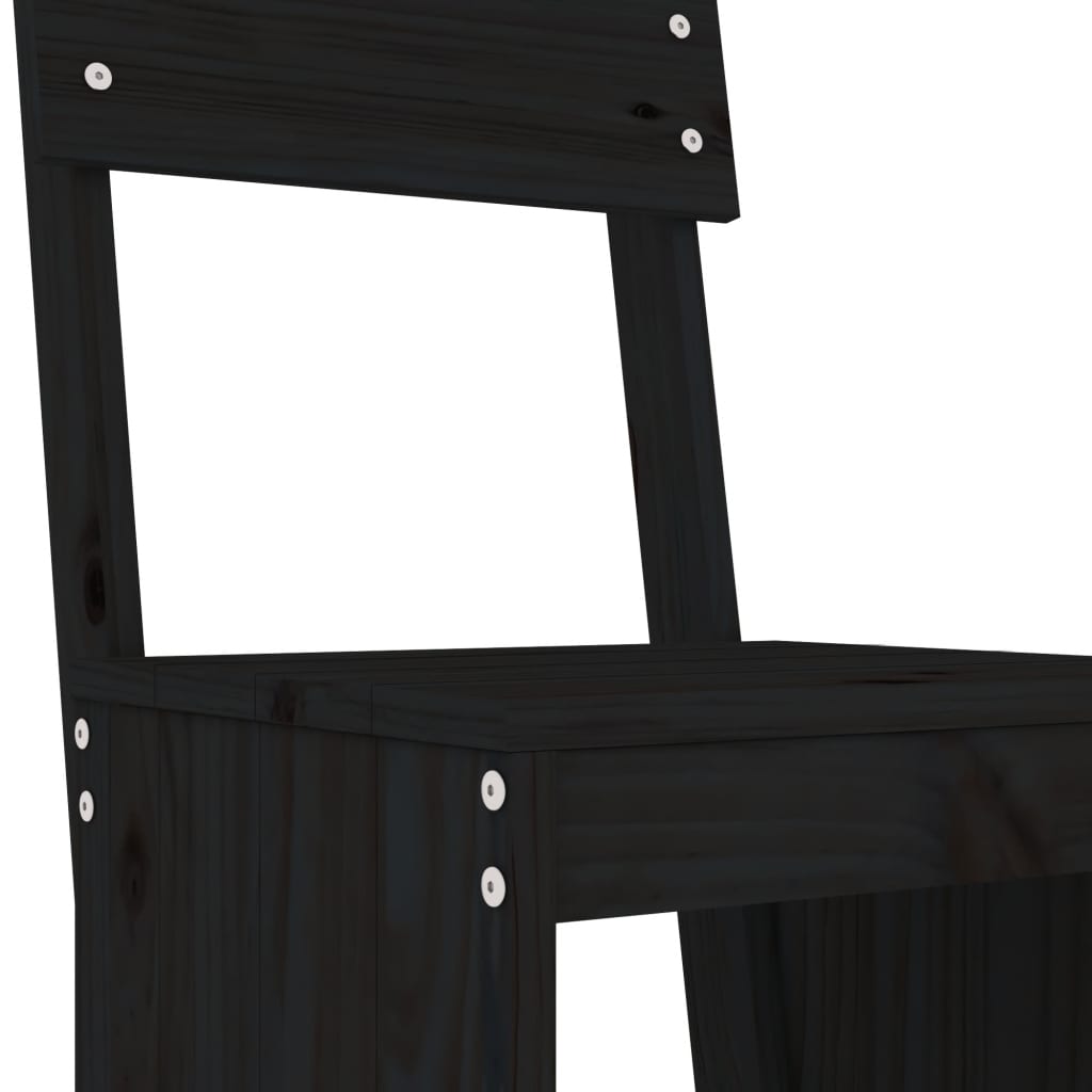 Set de Mesa y Taburetes Altos Jardín Asientos Muebles Exterior Madera vidaXL - Imagen 61 de 66