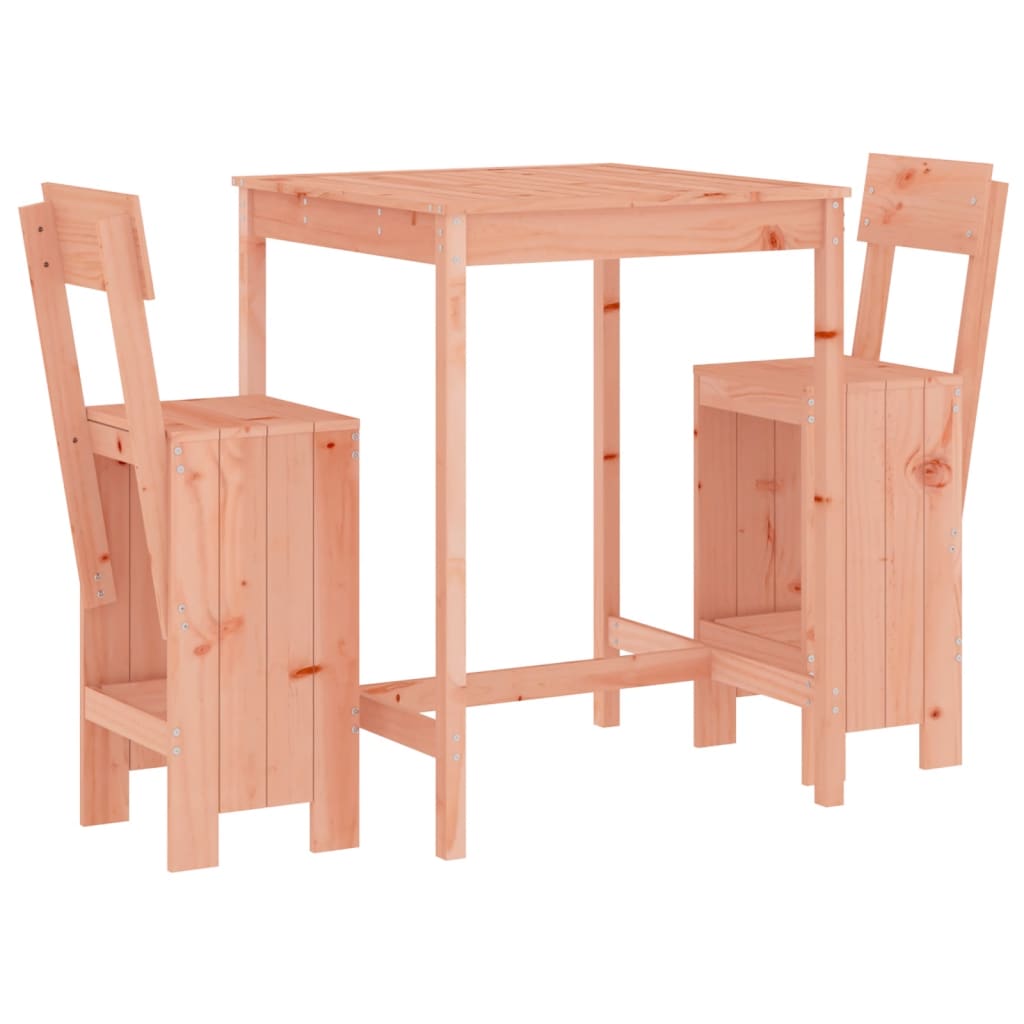 Set de Mesa y Taburetes Altos Jardín Asientos Muebles Exterior Madera vidaXL - Imagen 8 de 66
