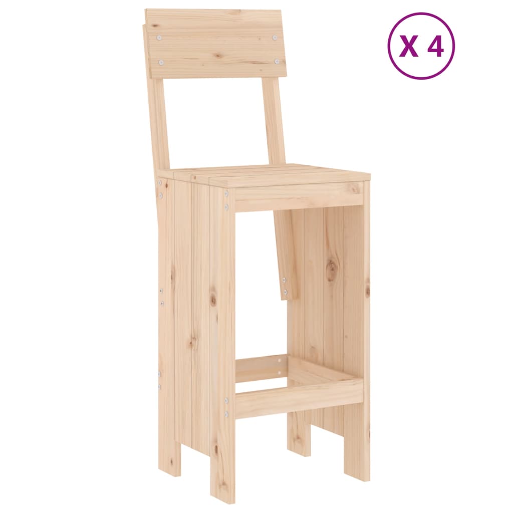 vidaXL 5-delige Barset massief grenenhout afbeelding