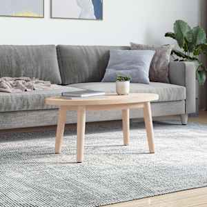 Stolní deska 70 x 35 x 2,5 cm masivní borovice oválná - obrázek 2