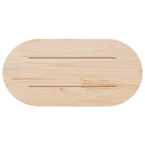 Stolní deska 70 x 35 x 2,5 cm masivní borovice oválná - obrázek 4