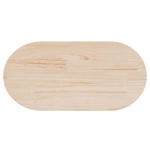 Stolní deska 70 x 35 x 2,5 cm masivní borovice oválná - obrázek 5
