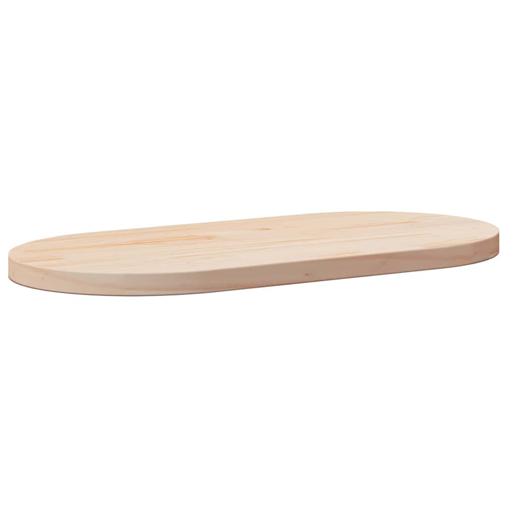 vidaXL Tischplatte 80x40x2,5 cm Massivholz Kiefer Oval