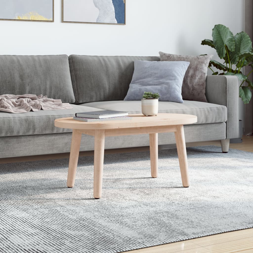vidaXL Tafelblad ovaal 80x40x2,5 cm massief grenenhout afbeelding