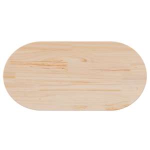 Stolní deska 80 x 40 x 2,5 cm masivní borovice oválná - obrázek 5