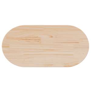 Stolní deska 90 x 45 x 2,5 cm masivní borovice oválná - obrázek 5