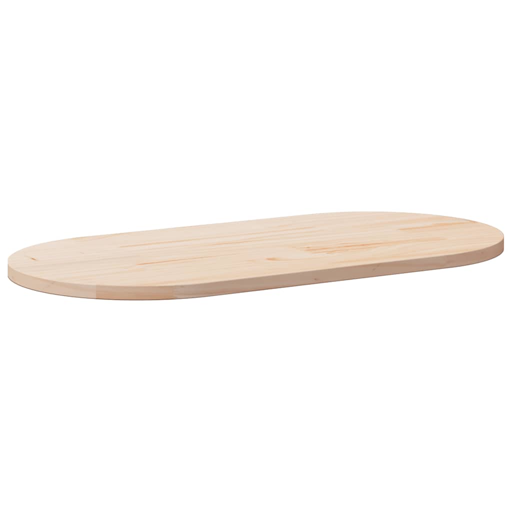 Dessus de table 100x50x2,5 cm bois de pin massif ovale