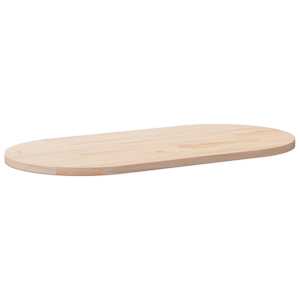 Stolní deska 100 x 50 x 2,5 cm masivní borovice oválná - obrázek 1