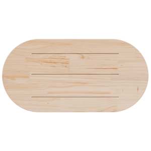 Stolní deska 100 x 50 x 2,5 cm masivní borovice oválná - obrázek 4