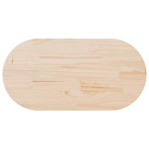 Stolní deska 100 x 50 x 2,5 cm masivní borovice oválná - obrázek 5