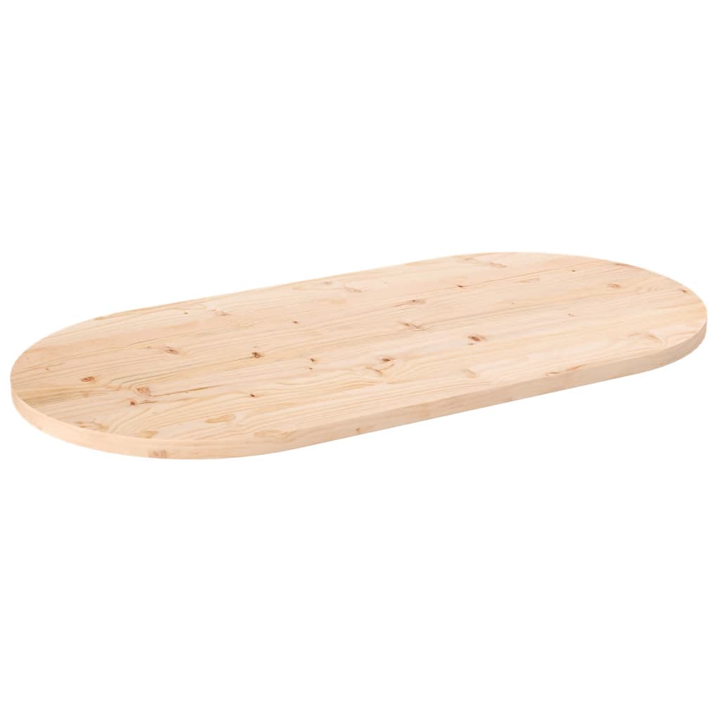 vidaXL Stolní deska 110 x 55 x 2,5 cm masivní borové dřevo oválná