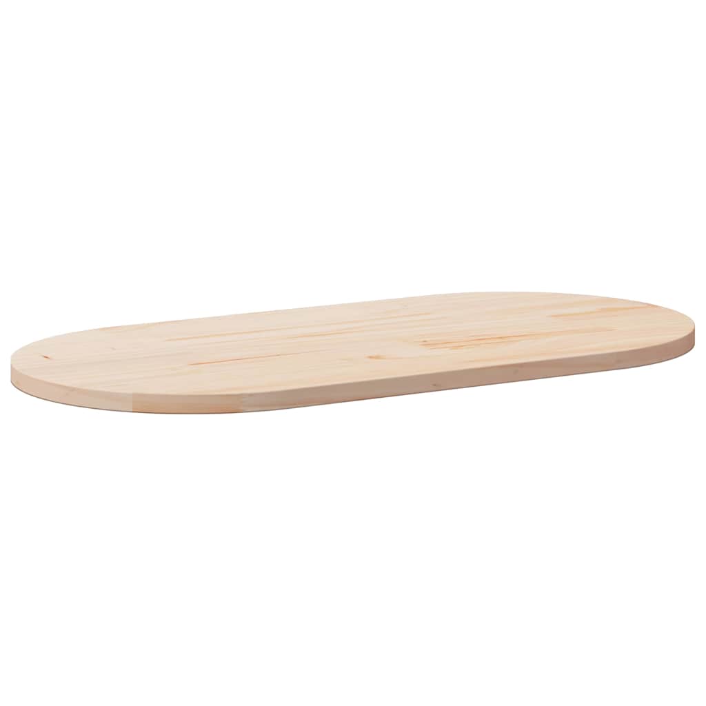 vidaXL Tischplatte 110x55x2,5 cm Massivholz Kiefer Oval